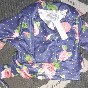 NWT Bailey's Blossom 0/3 month peacoat